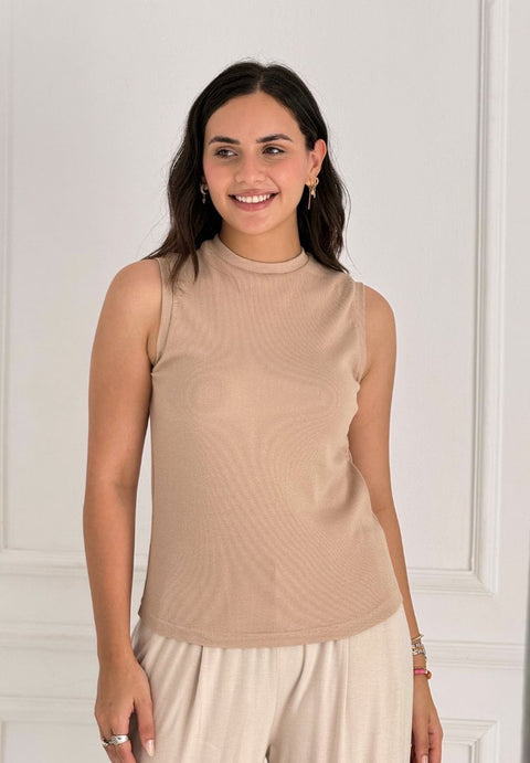 Ribbed Sleeveless Undershirt