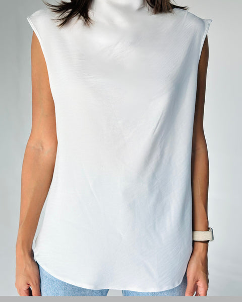 Boat neck Sleeveless Midi Top