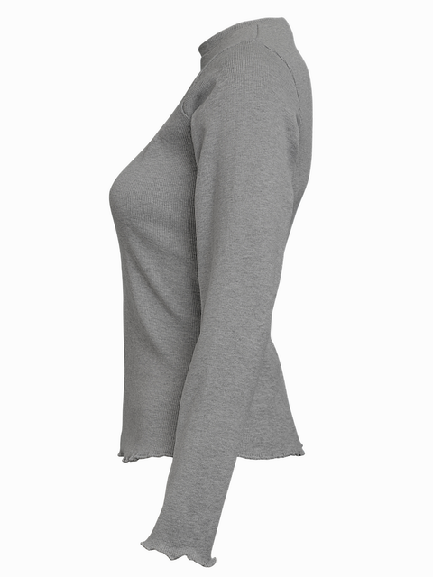 Ribbed Long Sleeve Top