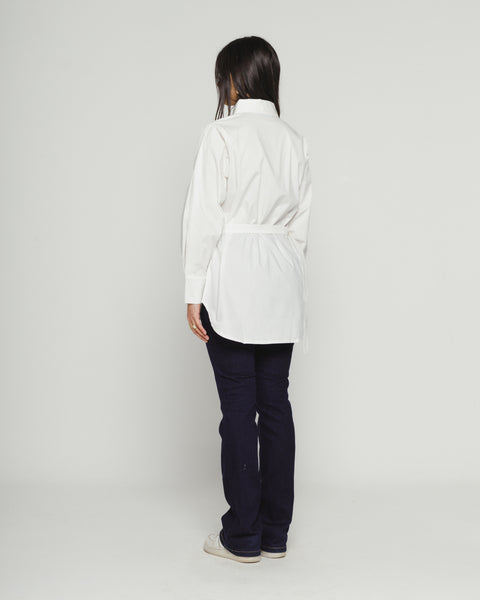 Puffy Sleeve Shirt with Belt