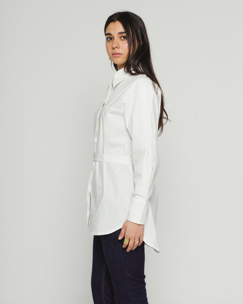 Puffy Sleeve Shirt with Belt
