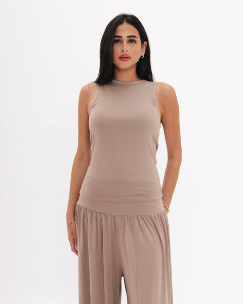 Double Front Tank Top