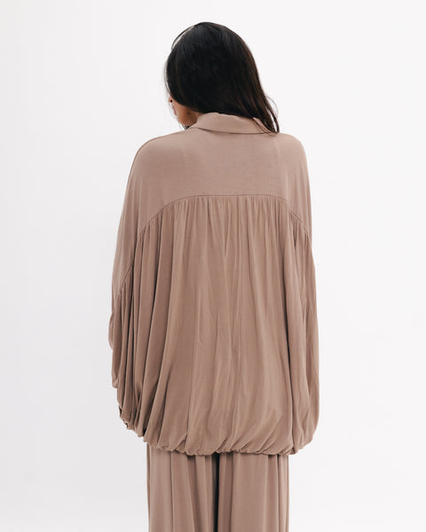Drape Buttoned Cardigan
