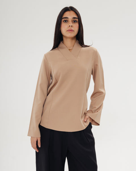 V-Collar Top