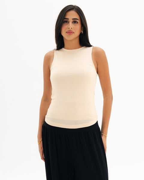 Double Front Tank Top