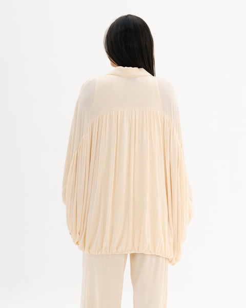 Drape Buttoned Cardigan