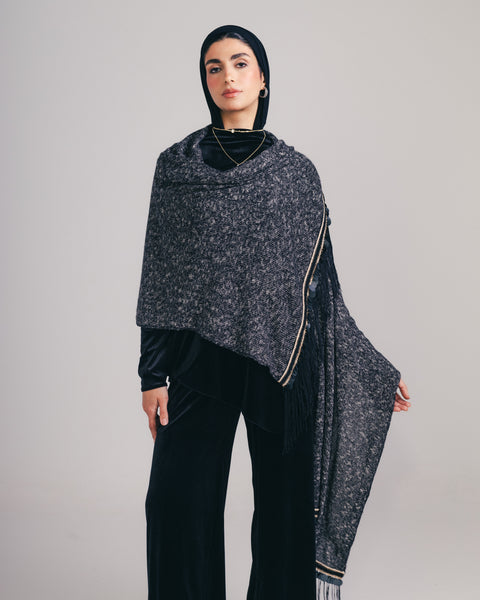 Sequins Knit Shawl