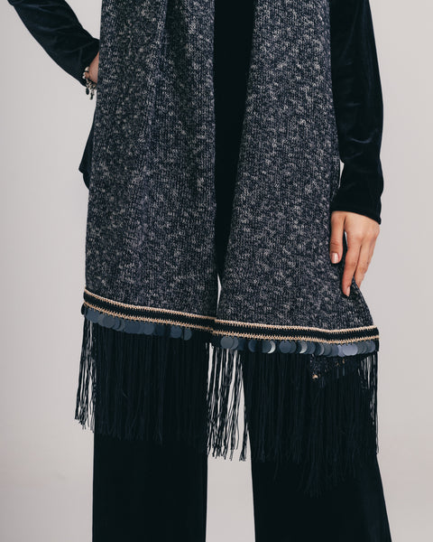 Sequins Knit Shawl