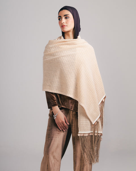 Sequins Knit Shawl