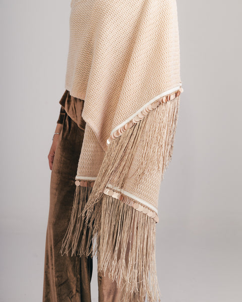 Sequins Knit Shawl