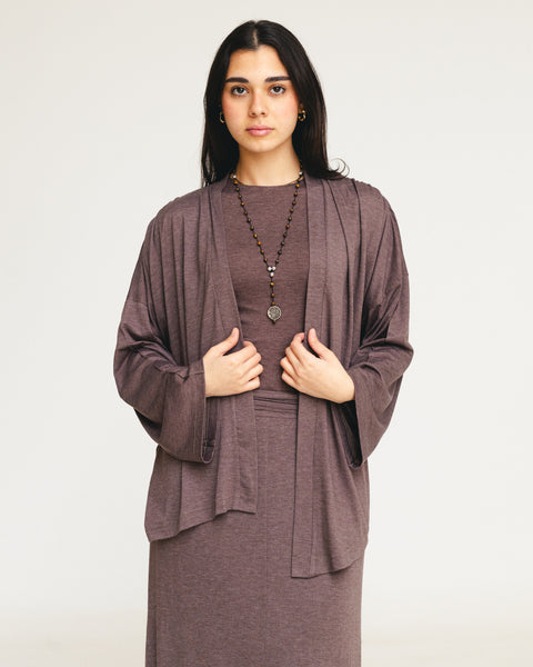 Breeza Drape Asymmetrical Cardigan
