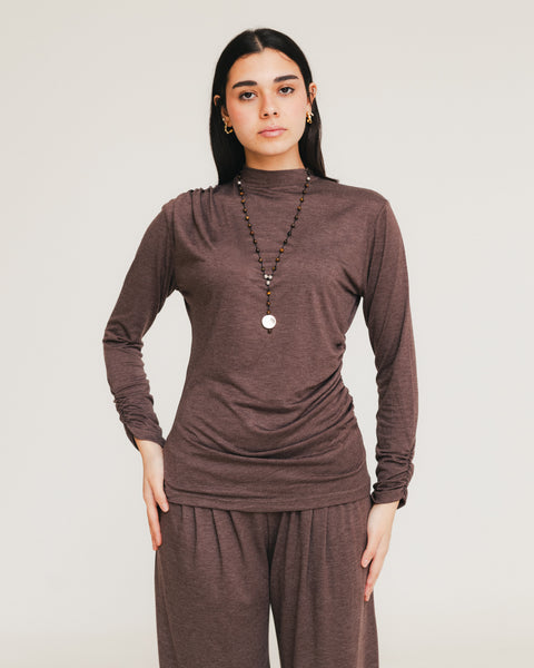 Breeza Drape Sleeve Top