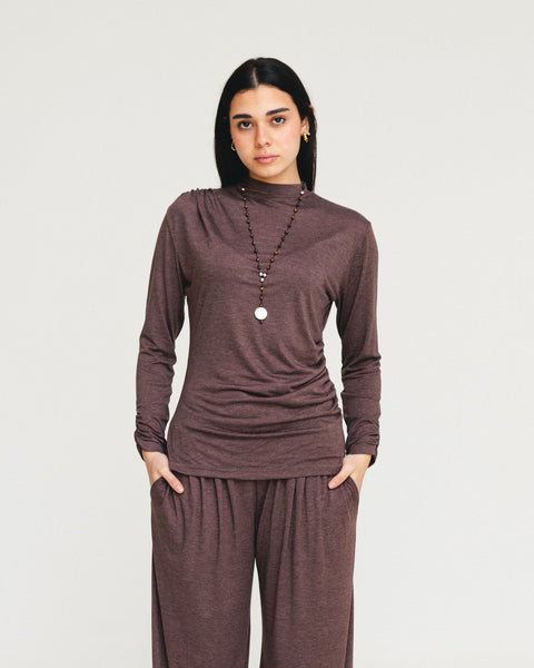 Breeza Drape Sleeve Top