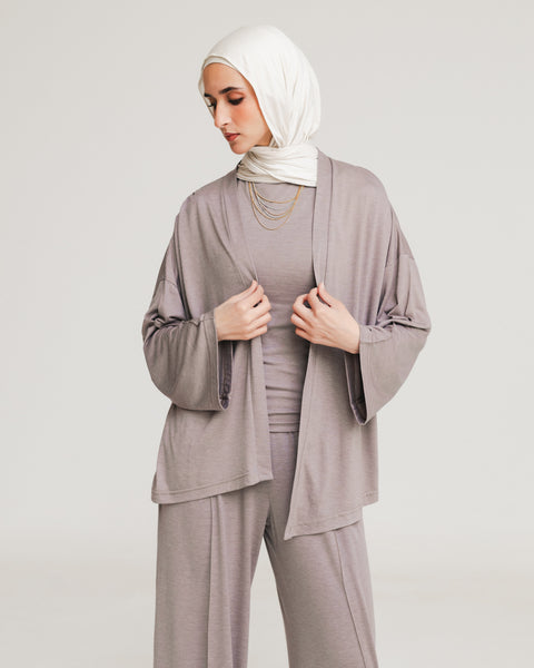 Breeza Drape Asymmetrical Cardigan
