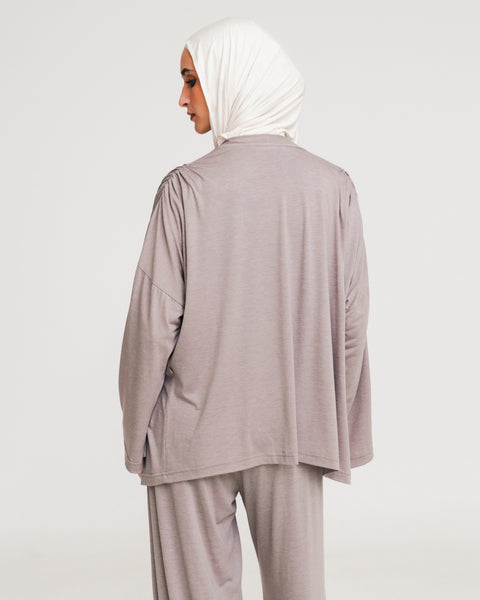 Breeza Drape Asymmetrical Cardigan
