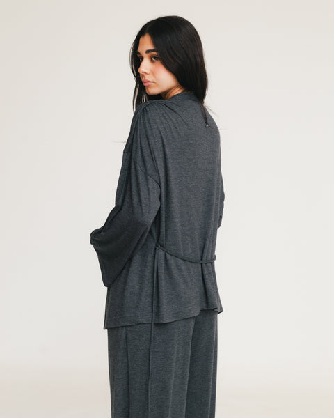 Breeza Drape Asymmetrical Cardigan