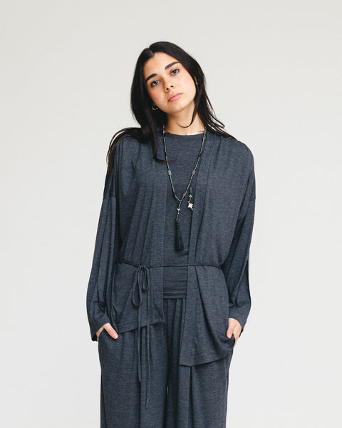 Breeza Drape Asymmetrical Cardigan