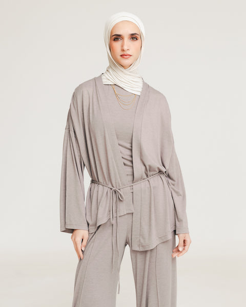 Breeza Drape Asymmetrical Cardigan