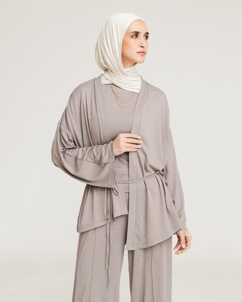 Breeza Drape Asymmetrical Cardigan