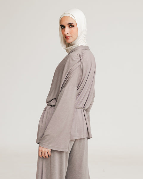 Breeza Drape Asymmetrical Cardigan