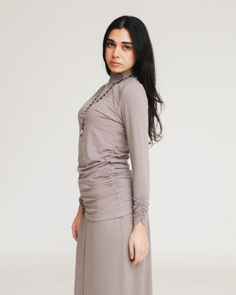 Breeza Drape Sleeve Top