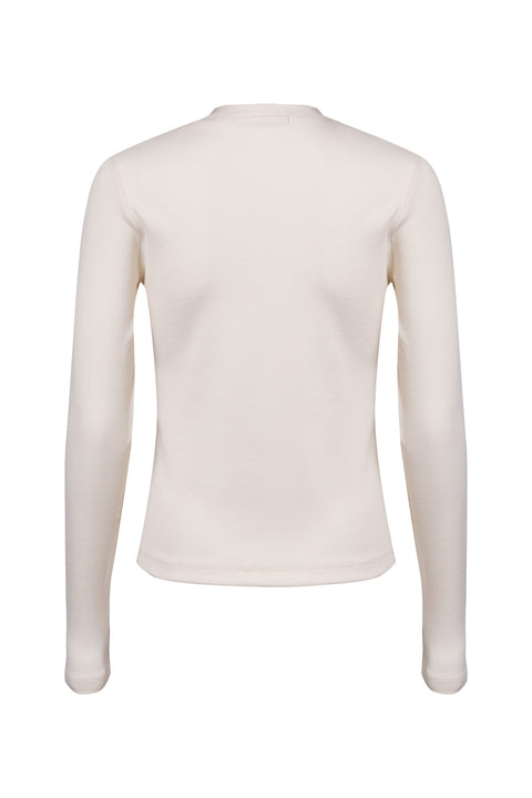 Regular Fit Ribbed Long Sleeve Top