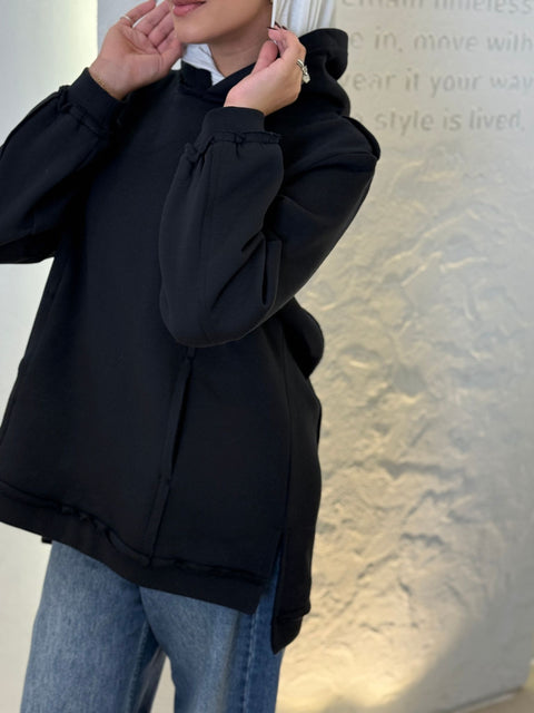 Detailed Stitches Hoodie