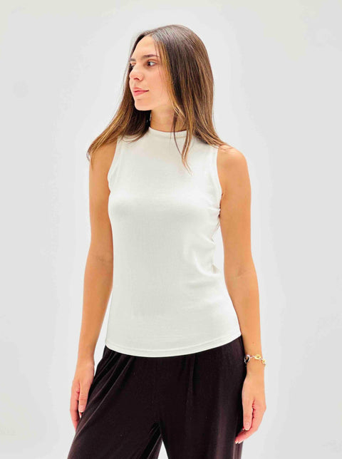 Ribbed Sleeveless Undershirt