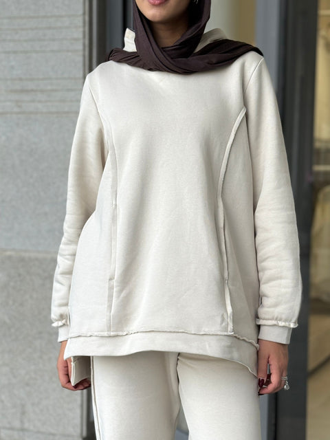 Detailed Stitches Hoodie