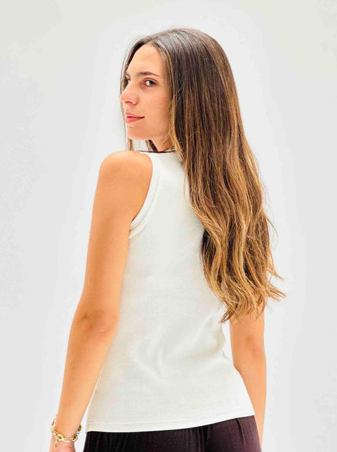 Ribbed Sleeveless Undershirt