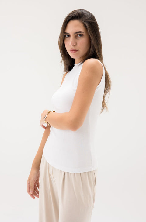 Ribbed Sleeveless Undershirt