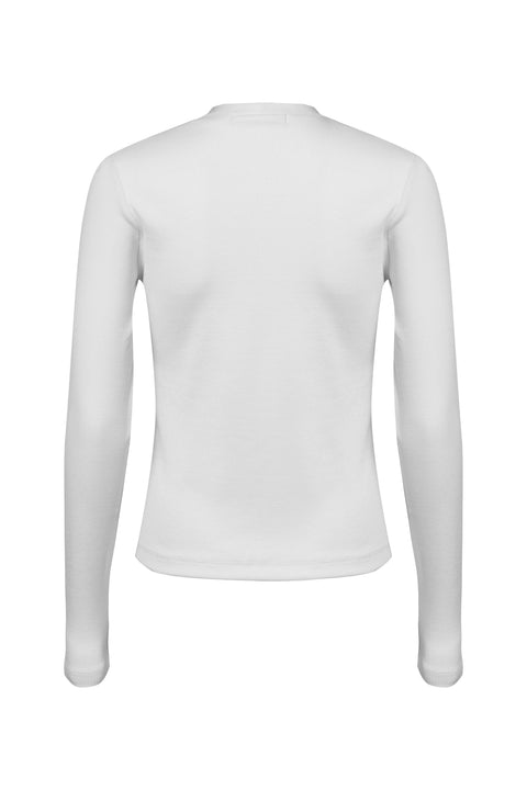 Regular Fit Ribbed Long Sleeve Top