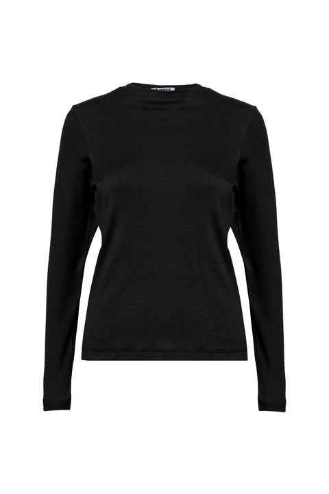 Regular Fit Ribbed Long Sleeve Top