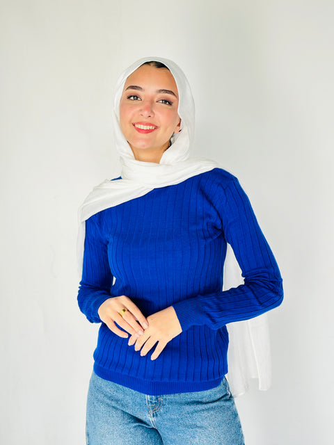 Wide Ribbed Knit Sweater