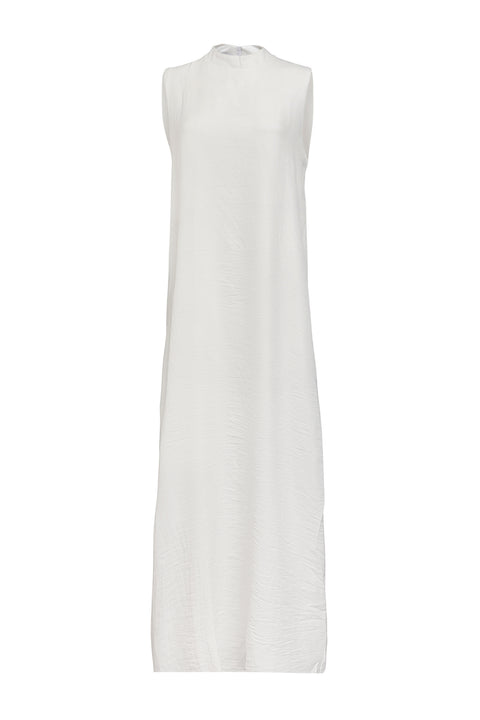 Basic White Sleeveless Dress