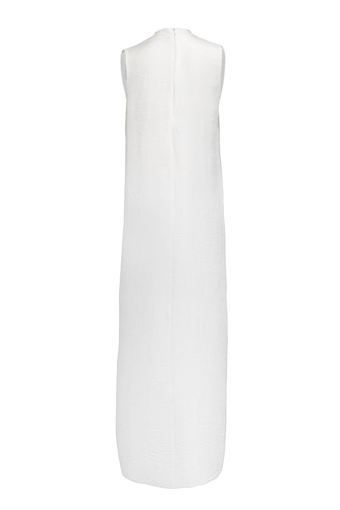 Basic White Sleeveless Dress