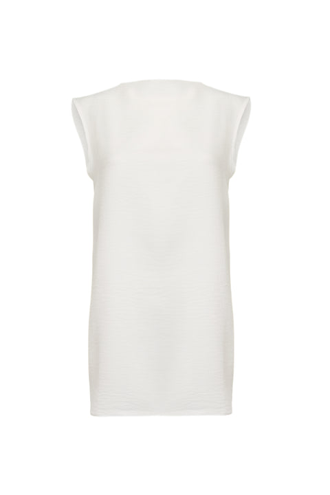 Boat neck Sleeveless Midi Top