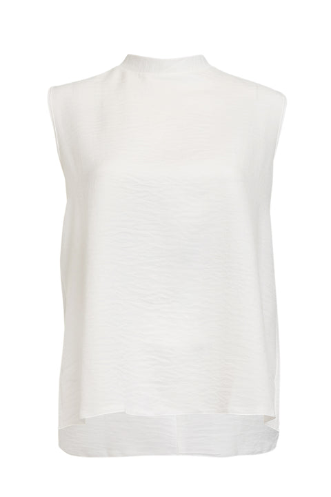 Short Linen Sleeveless Top