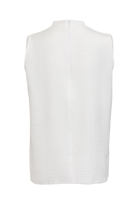 Short Linen Sleeveless Top