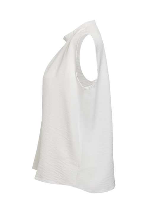 Short Linen Sleeveless Top