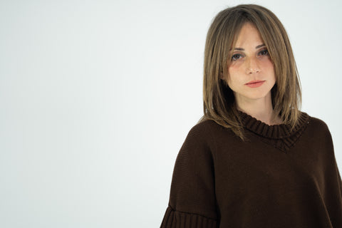 Layered Look Knit Pullover