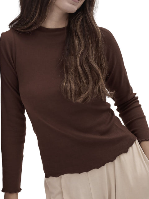Ribbed Long Sleeve Top