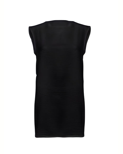 Boat neck Sleeveless Midi Top