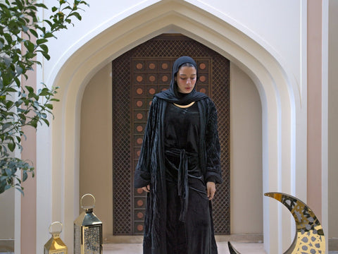 Grace Velvet Tulle Kaftan