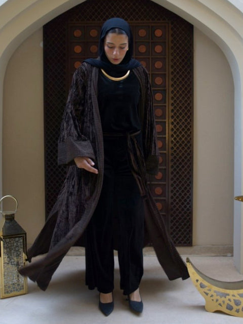 Grace Velvet Tulle Kaftan