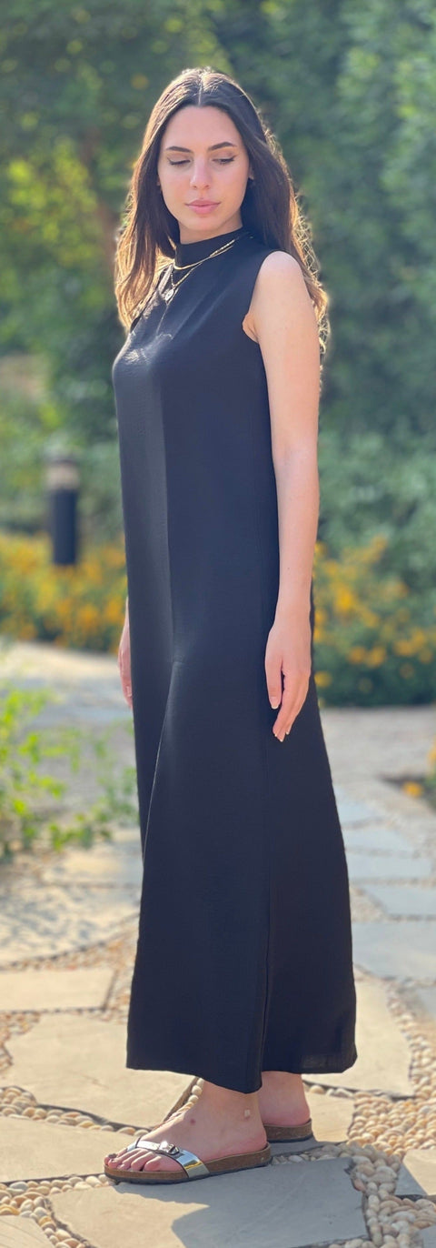 Basic Black Sleeveless Dress