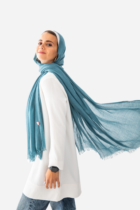 Wide Woven Scarf