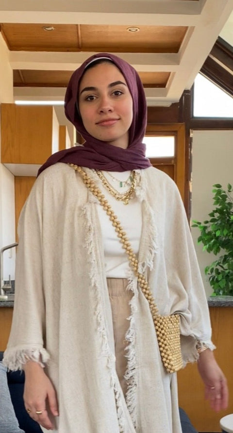 Wide Woven Scarf